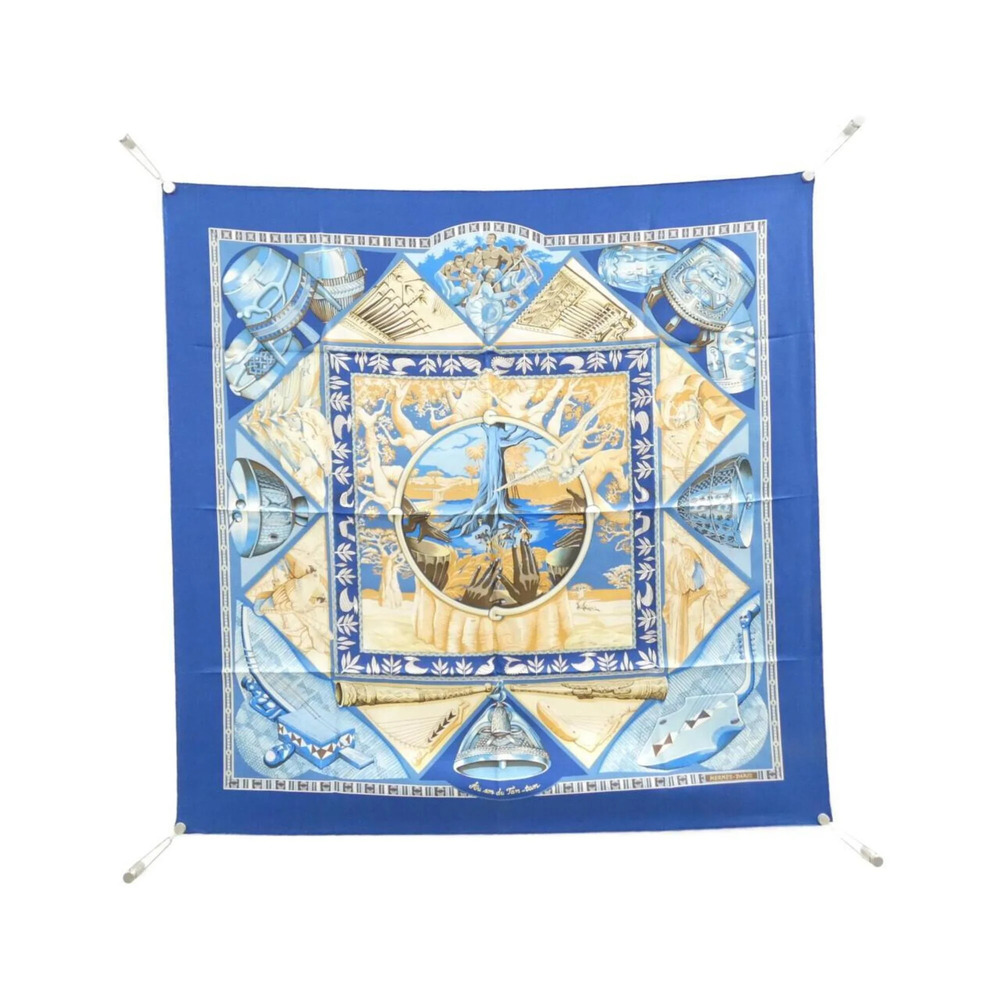 HERMES Blue Scarf